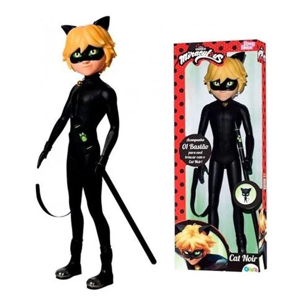 Boneco Cat Noir Ladybug 26cm