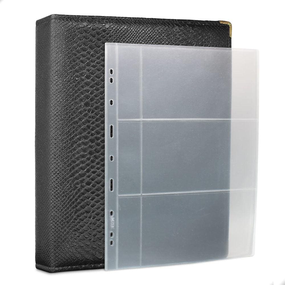 Álbum Fichário 50 Folhas Cédulas 3 Espaços Aba 32x24 Cobra G