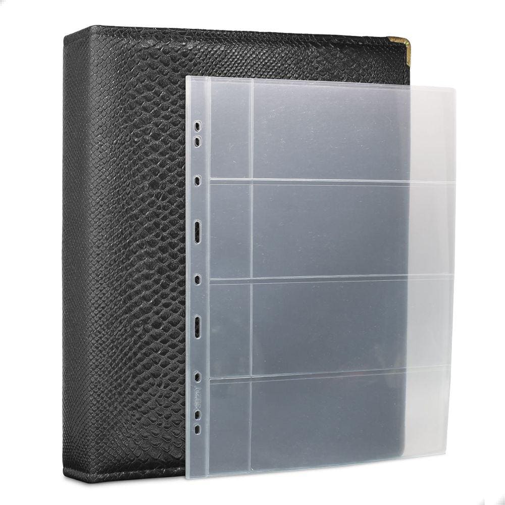 Álbum Fichário 30 Folhas Cédulas 4 Espaços Aba 32x24 Cobra G