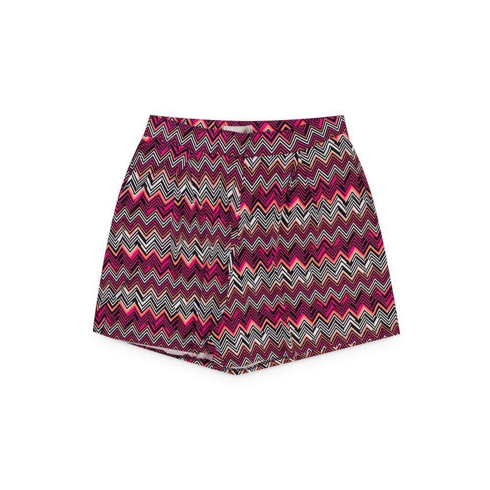 Shorts Feminino Plus Size Viscose Elastano Estampado - Serena