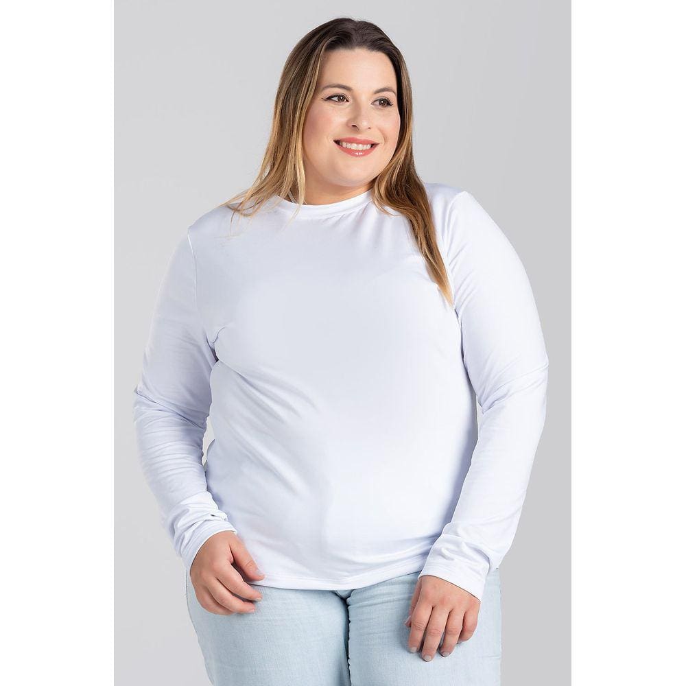 Blusa Feminina Manga Longa Plus Size Térmica Peluciada - Serena