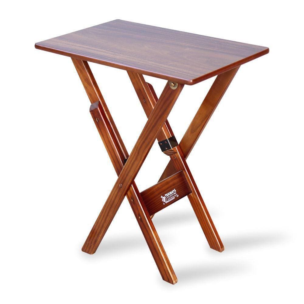 Mesa Aparador Dobrável Madeira Padrão Imbuia - Cor: Marrom