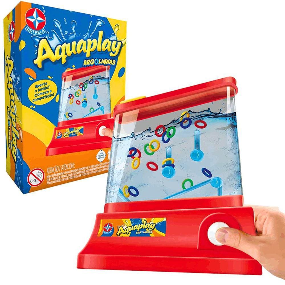 Jogo Divertido Aquaplay Argolinhas Coloridas da Estrela