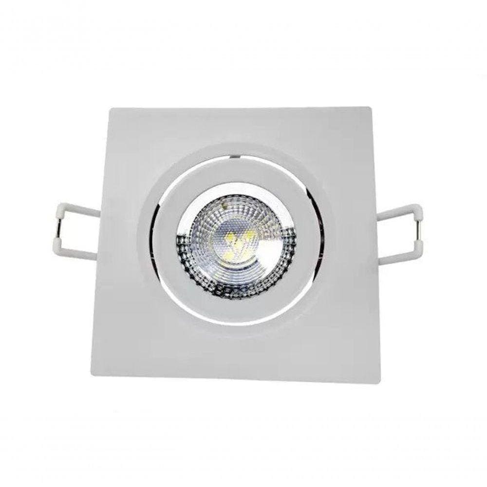 Spot Led Quadrado 5w Branco Neutro 4000k