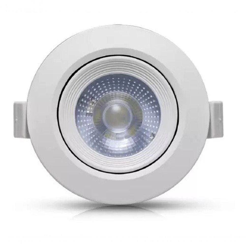 Spot Led Redondo 5w Branco Amarelo 3000k