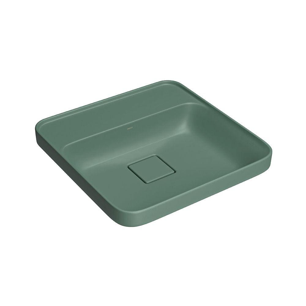 Cuba de Sobrepor Deca Slim 40x40 L.21040.M.49 Quadrada com Mesa Sálvia