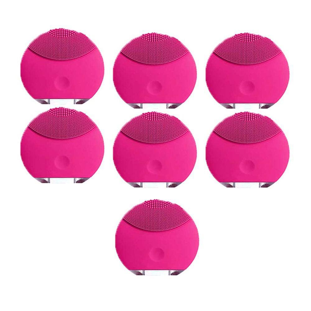 Esponja Massagedora Limpeza Facial Kit 7 Unidades USB Skin Care Cuidado Tratamento Pele Beleza