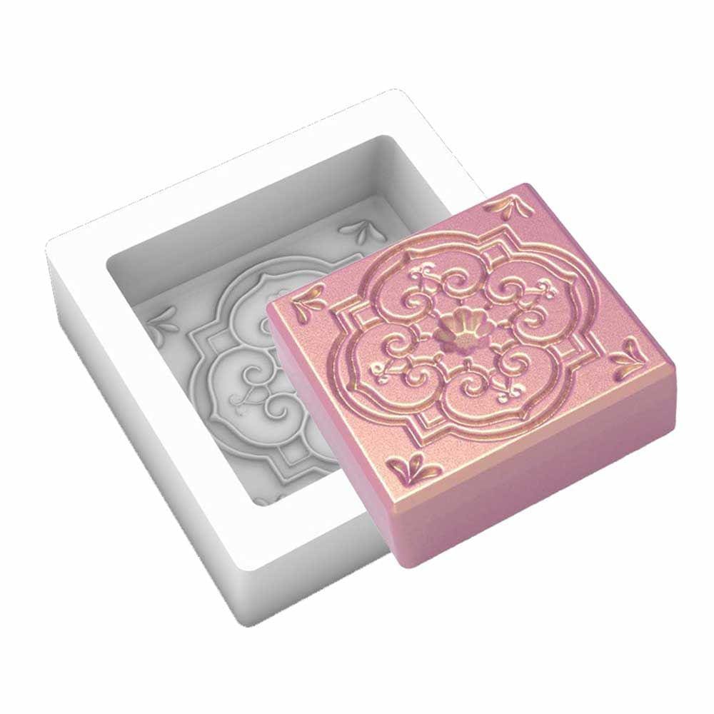Forma de Silicone Quadrada Arabescos Mod.05 Ib-627
