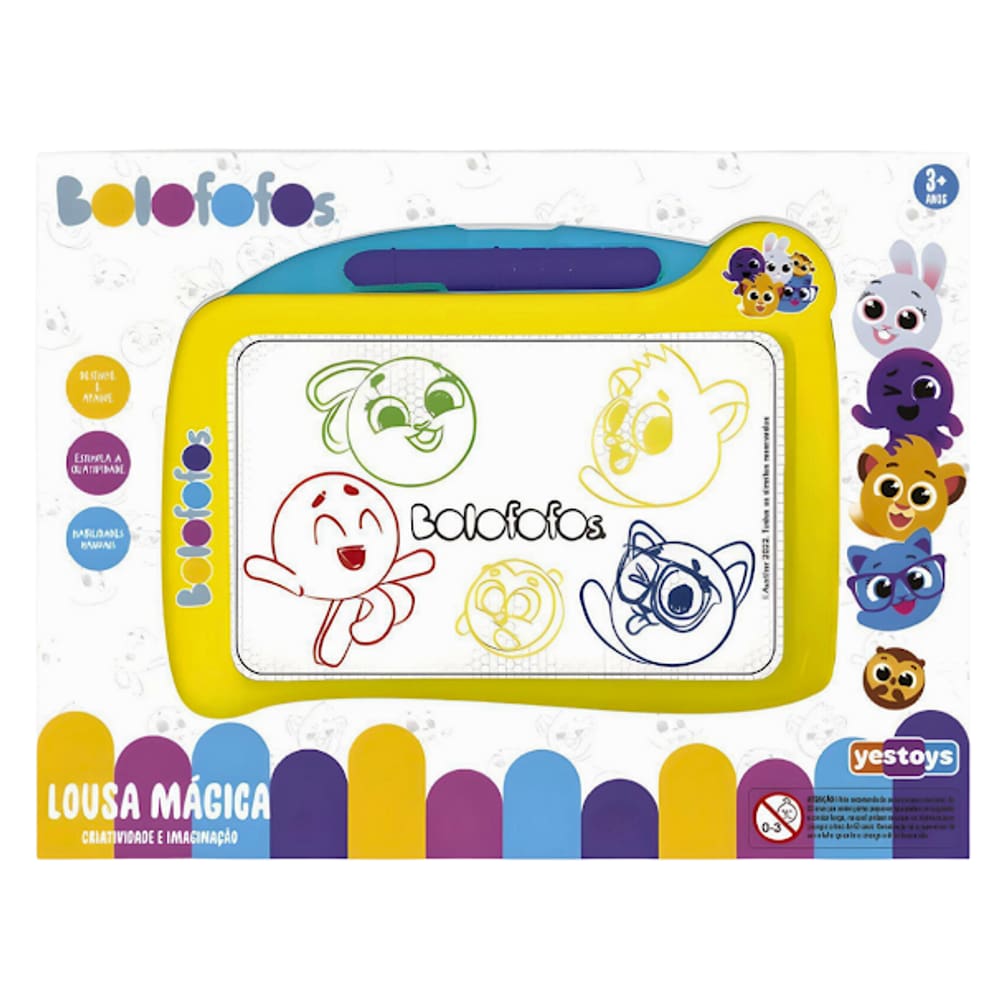 Brinquedo Infantil Lousa Magica Bolofofos Yes Toys