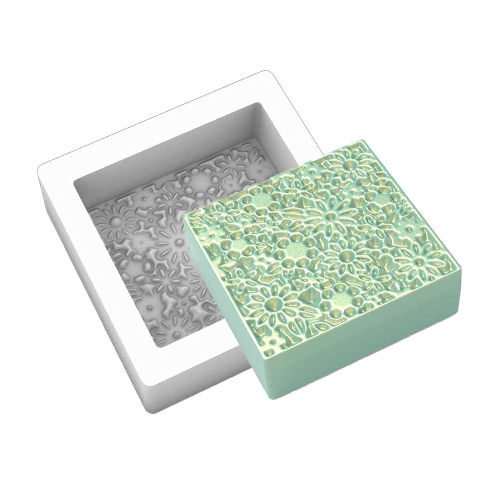 Forma de Silicone Quadrada Arabescos Mod.04 Ib-626