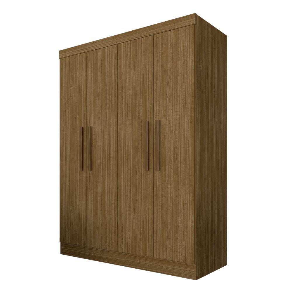 Guarda Roupa Solteiro Mariah 4 Portas Boreal - Móveis Arapongas