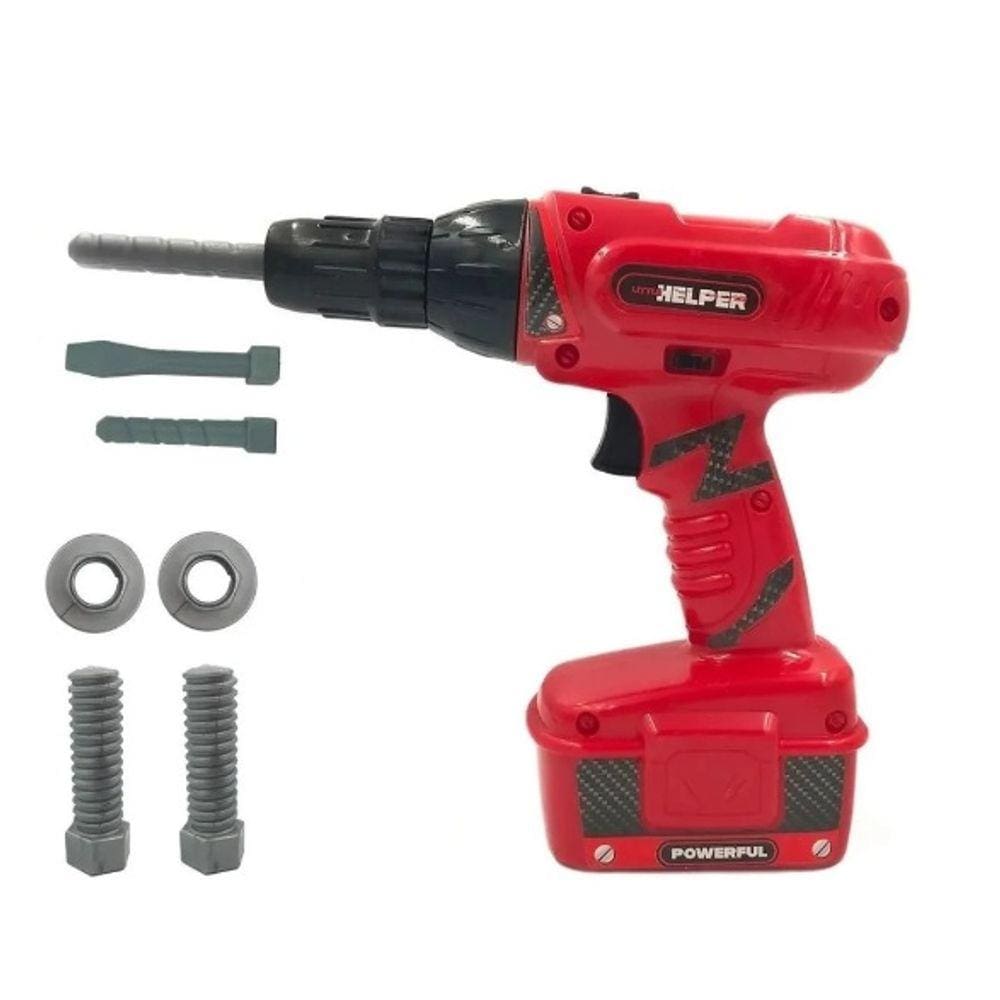 Kit De Ferramentas Infantil Parafusadeira E Furadeira