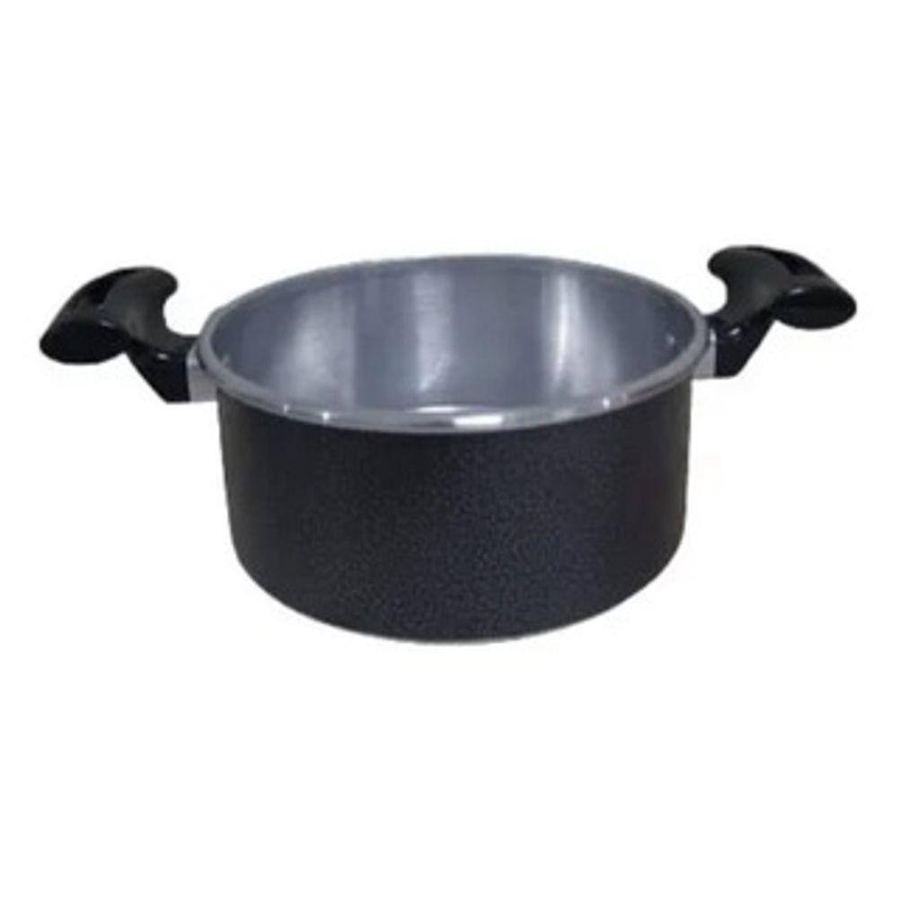Panela Caçarola Craqueado Grafite 20cm Em Alumínio 2.4lts