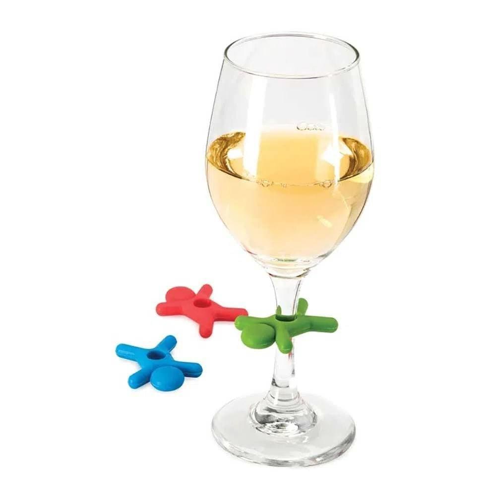 Conjunto De 6 Seis Marcadores Para Taças Stick Man