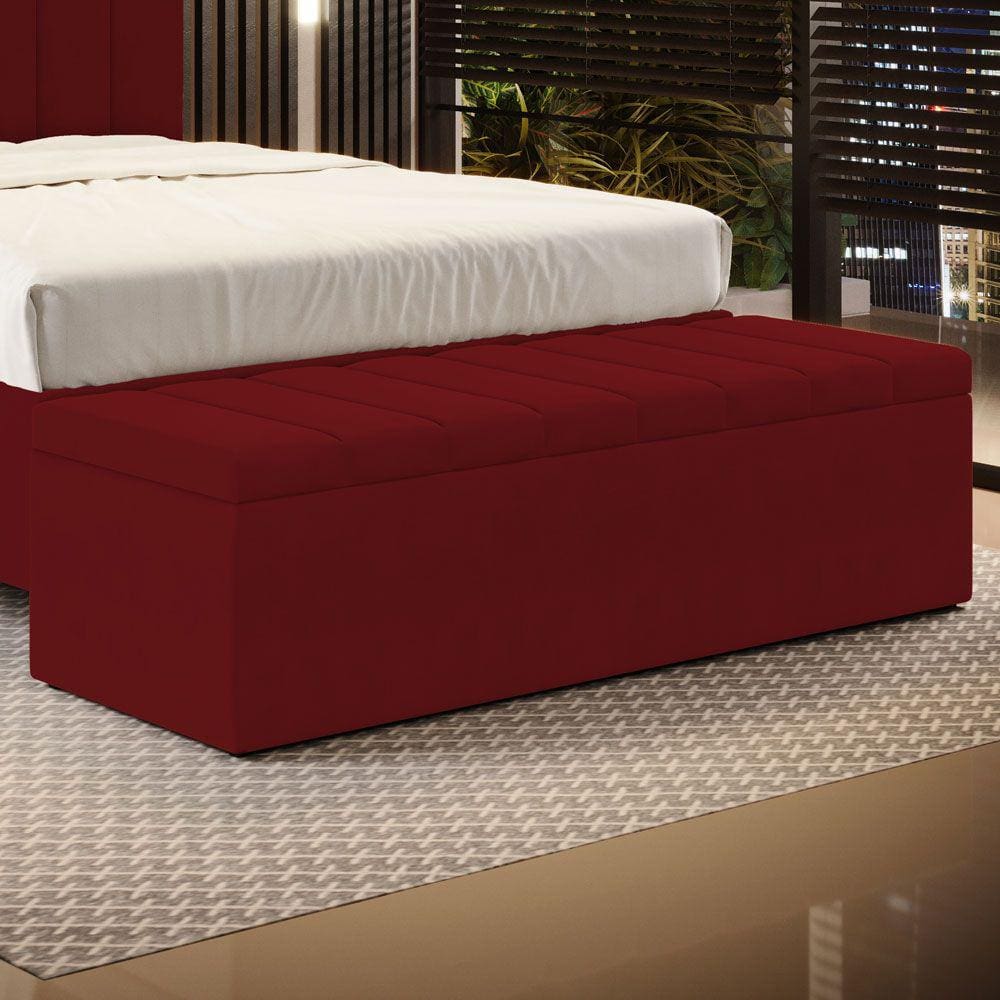 Calçadeira Baú Navi 160 / Z-001 Sued Vermelho