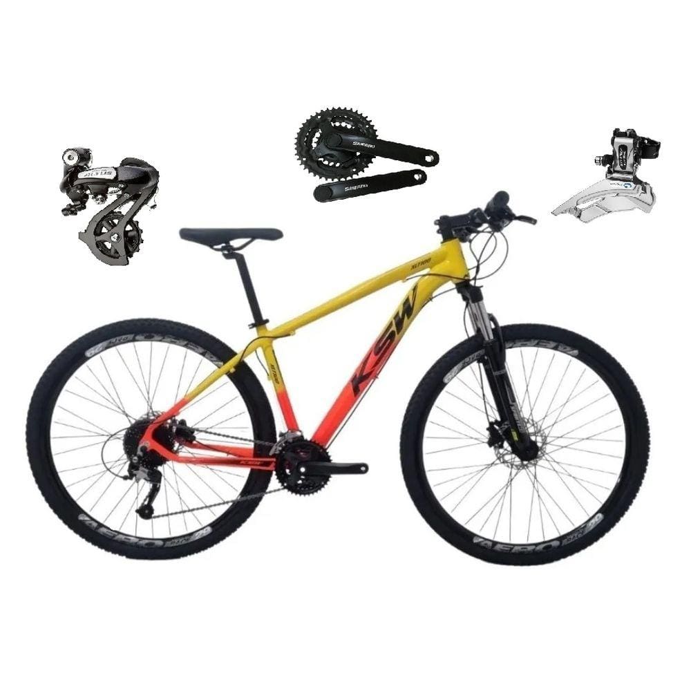 Bicicleta aro 29 ksw grau extra