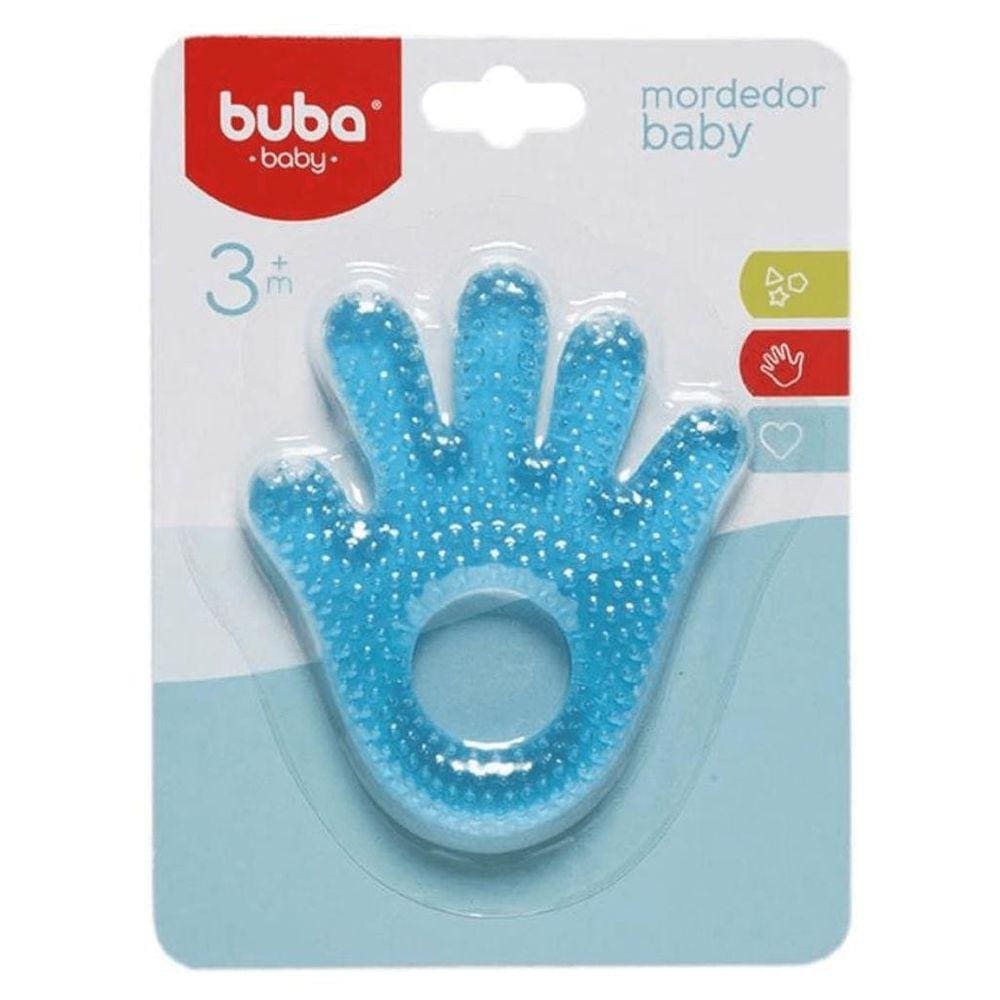 Mordedor De Água Mãozinha Azul Buba Baby BPA Free