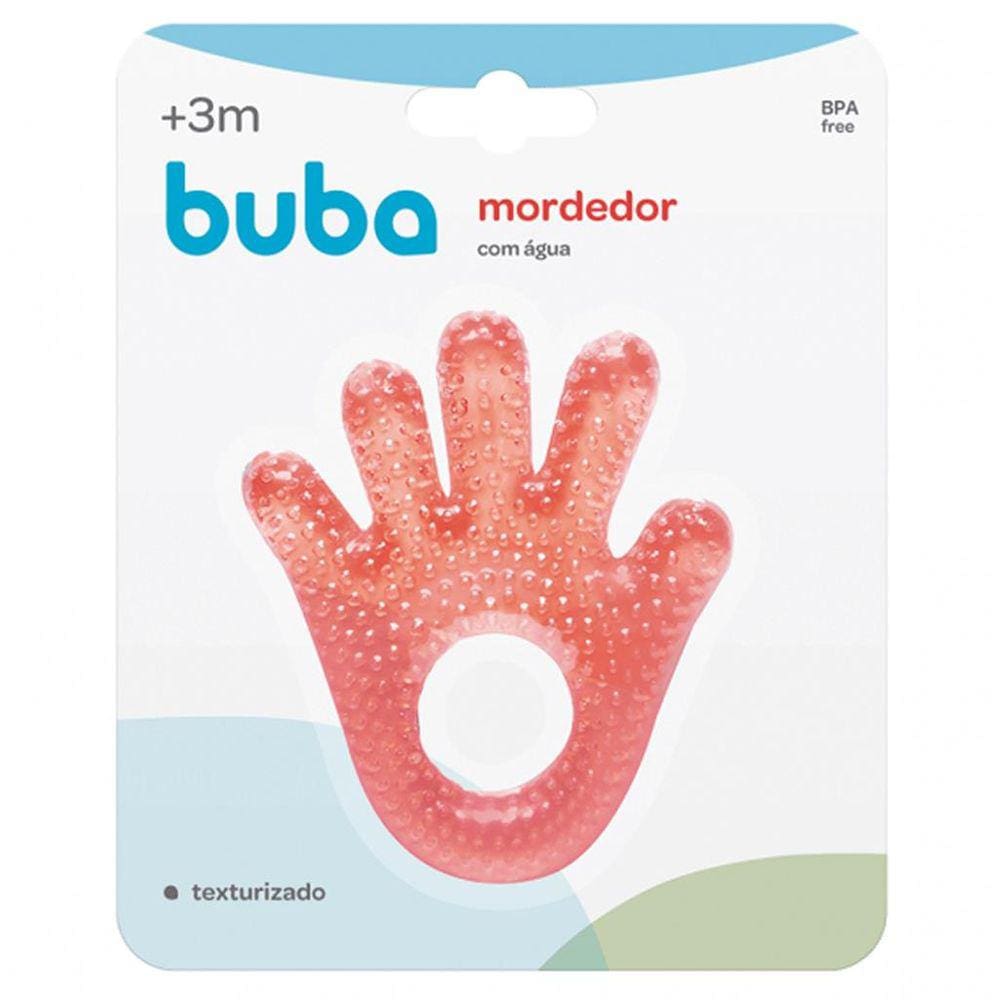 Mordedor De Água Mãozinha Rosa Buba Baby BPA Free