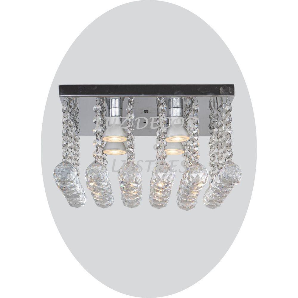 Pendente Moderno De Cristal Verdadeiros k9 40mm Base De Inox