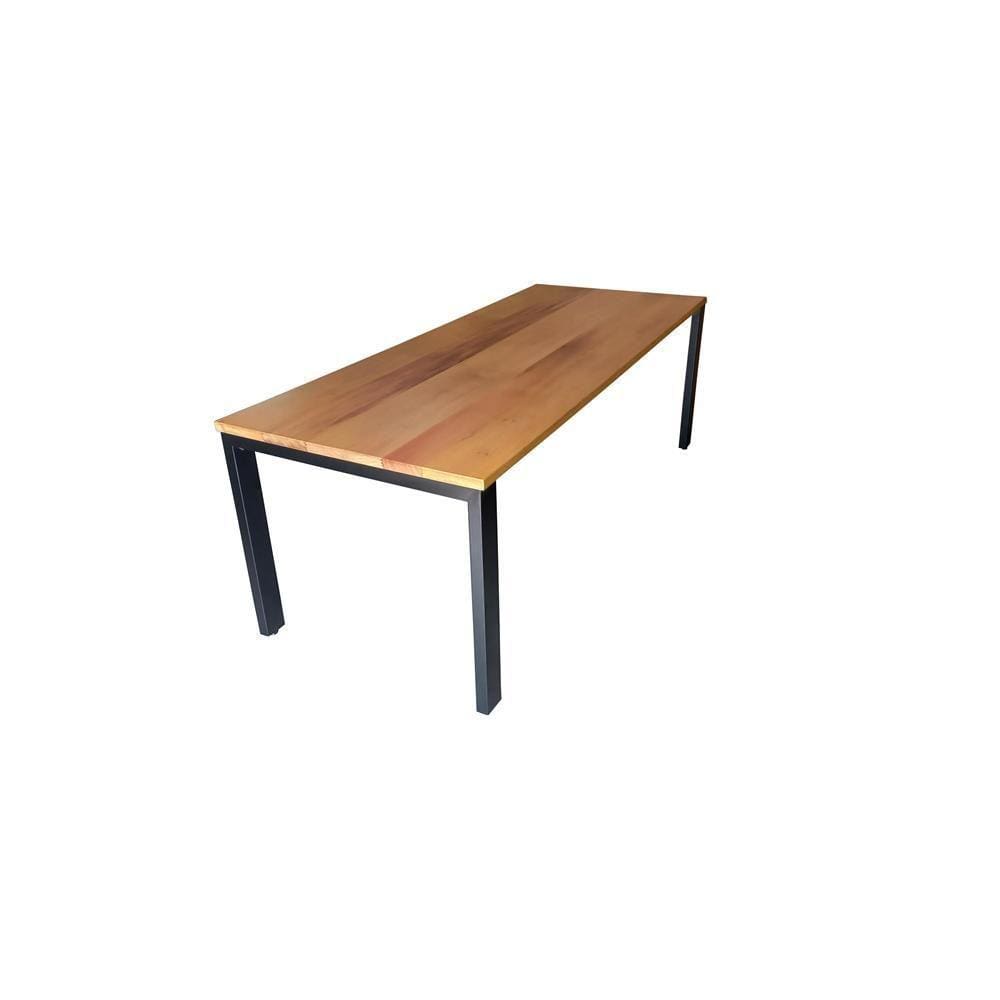 Mesa de Jantar Madeira Metal Estilo Industrial 2,90x100 Luxo