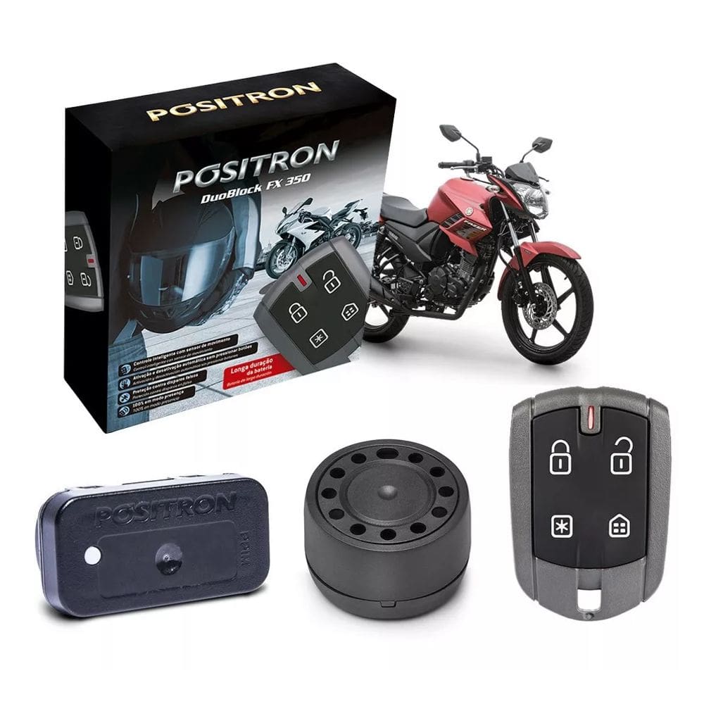 Alarme Moto Pósitron Duoblock FX G8 Dedicado Yam Fazer 150/250