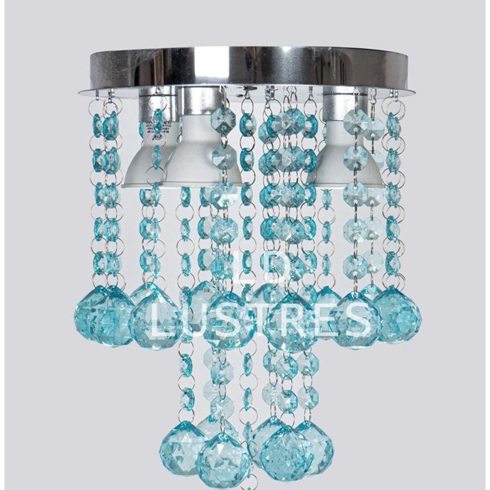 Kit Lustres Para Quarto Sala Lavabo Base De Inox Vai Montado