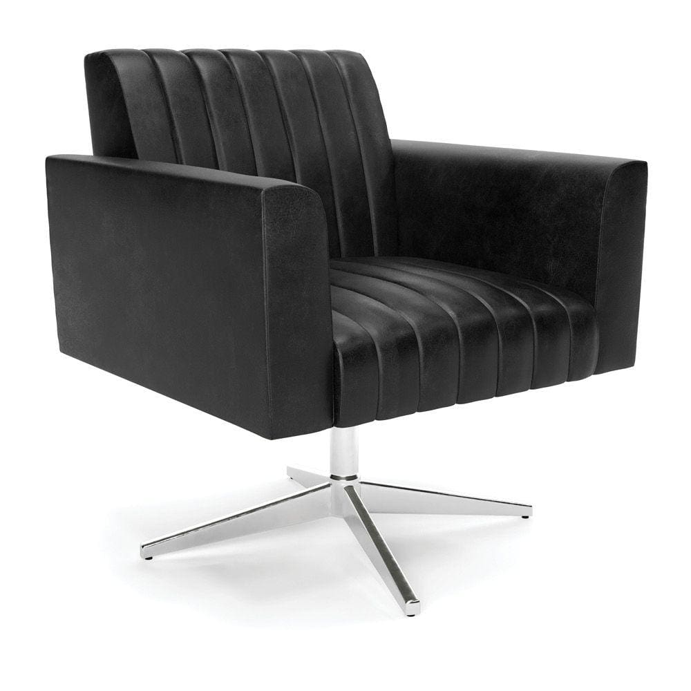 Poltrona Giratória Viena Gomada Corano Base Cromada - D`Rossi