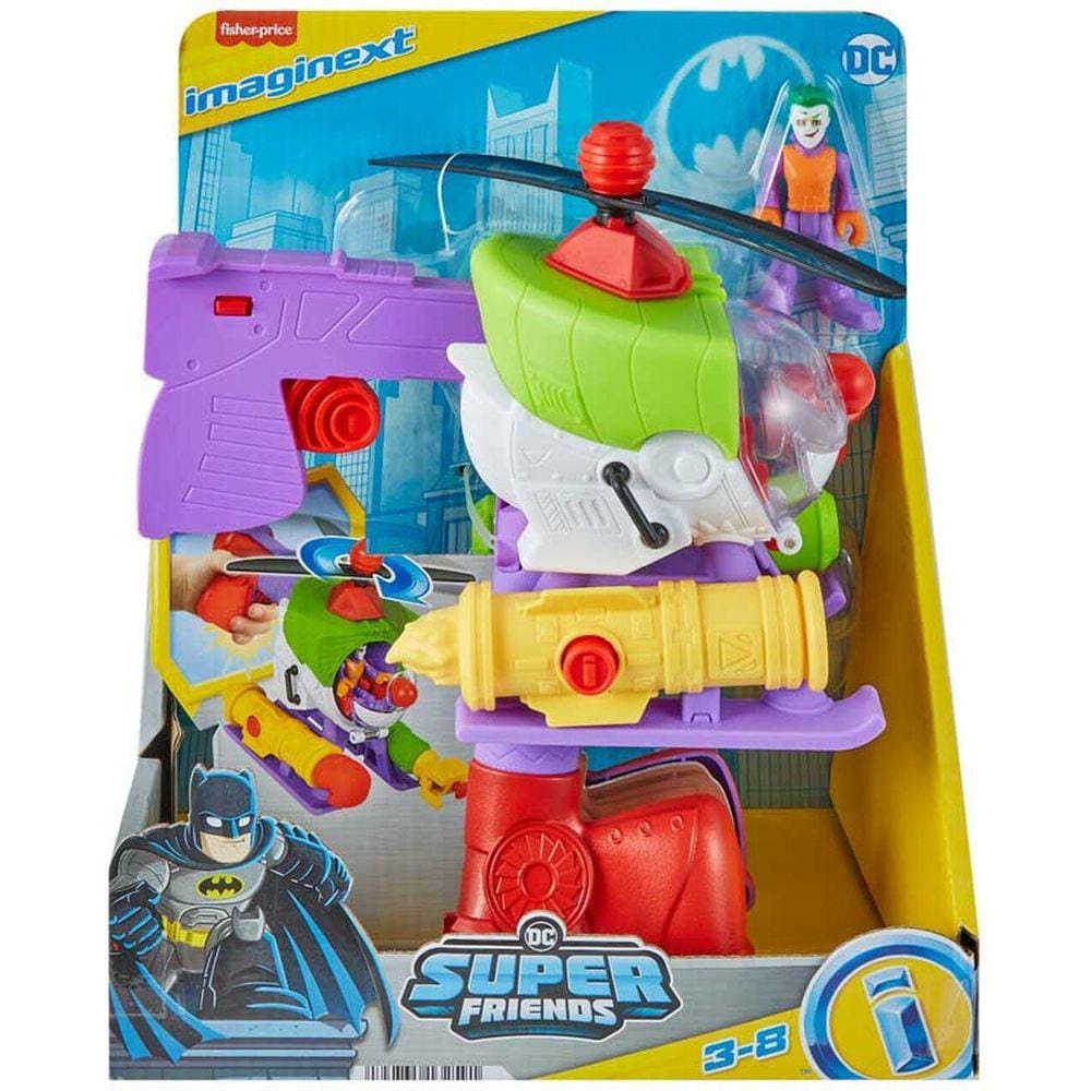 Boneco Coringa E Robô Helicóptero De Batalha Imaginext - Mattel Hmv09