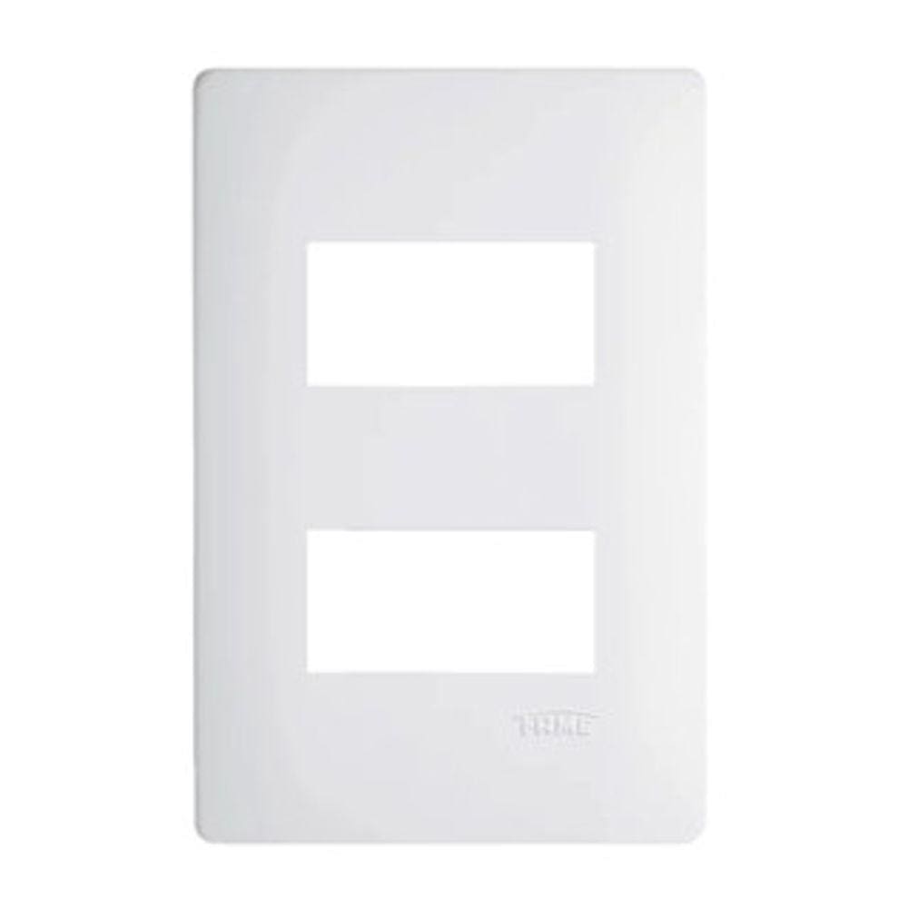 Placa com Suporte 4x2 2 Módulos Separados Habitat Branca - Fame