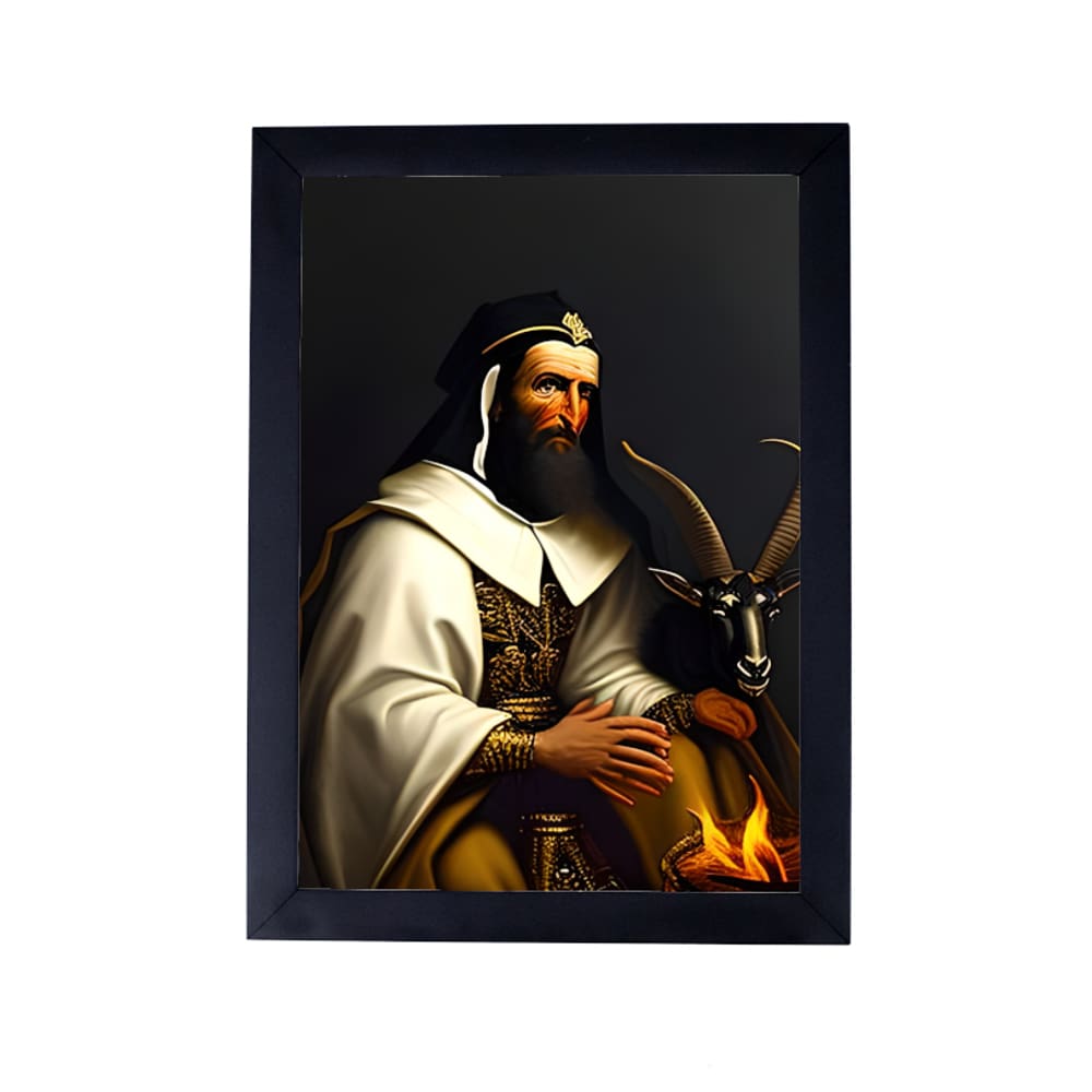 Quadro São Cipriano magia negra bruxaria P8370