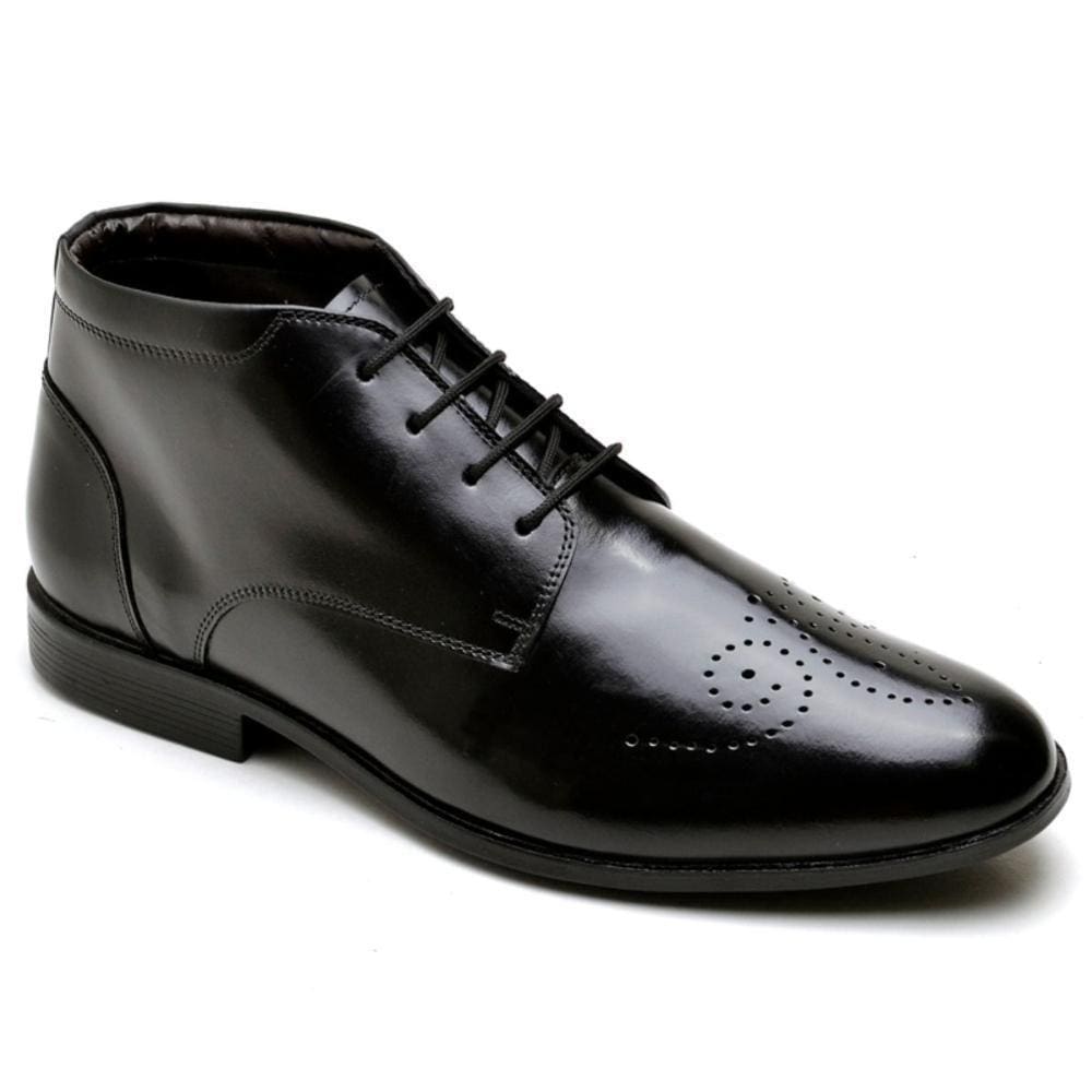 Sapato Social Masculino Couro Brogue Cano Médio Elegante