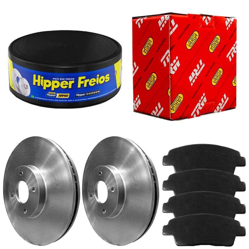 Kit Pastilha Disco Dianteiro HB20 1.0 Hipper Freios TRW