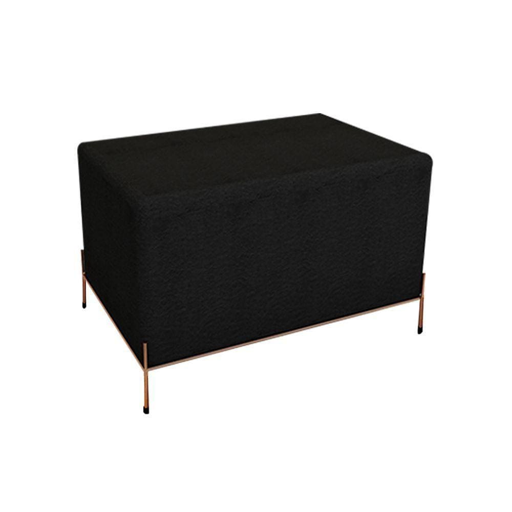 Puff Barcelona Cobre E Preto - Cor: Marrom