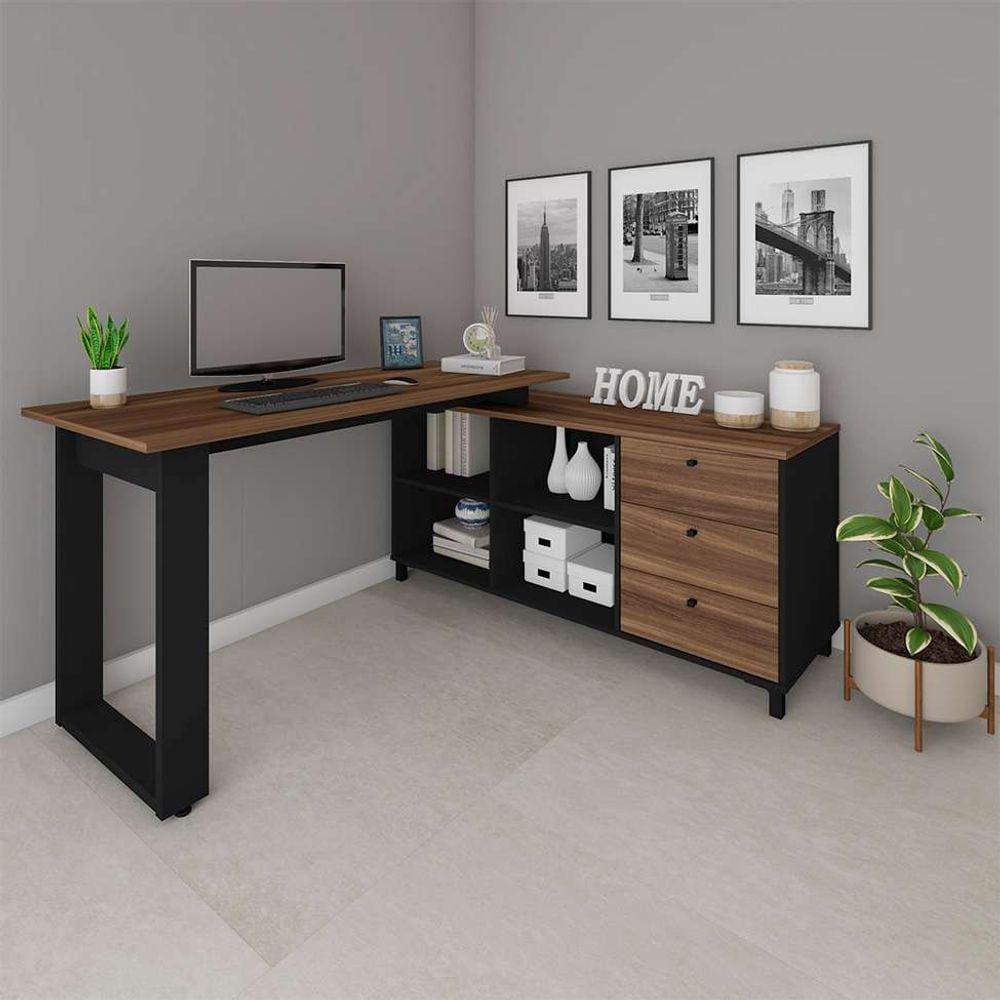 escrivaninha next 3 gv ipê e preta