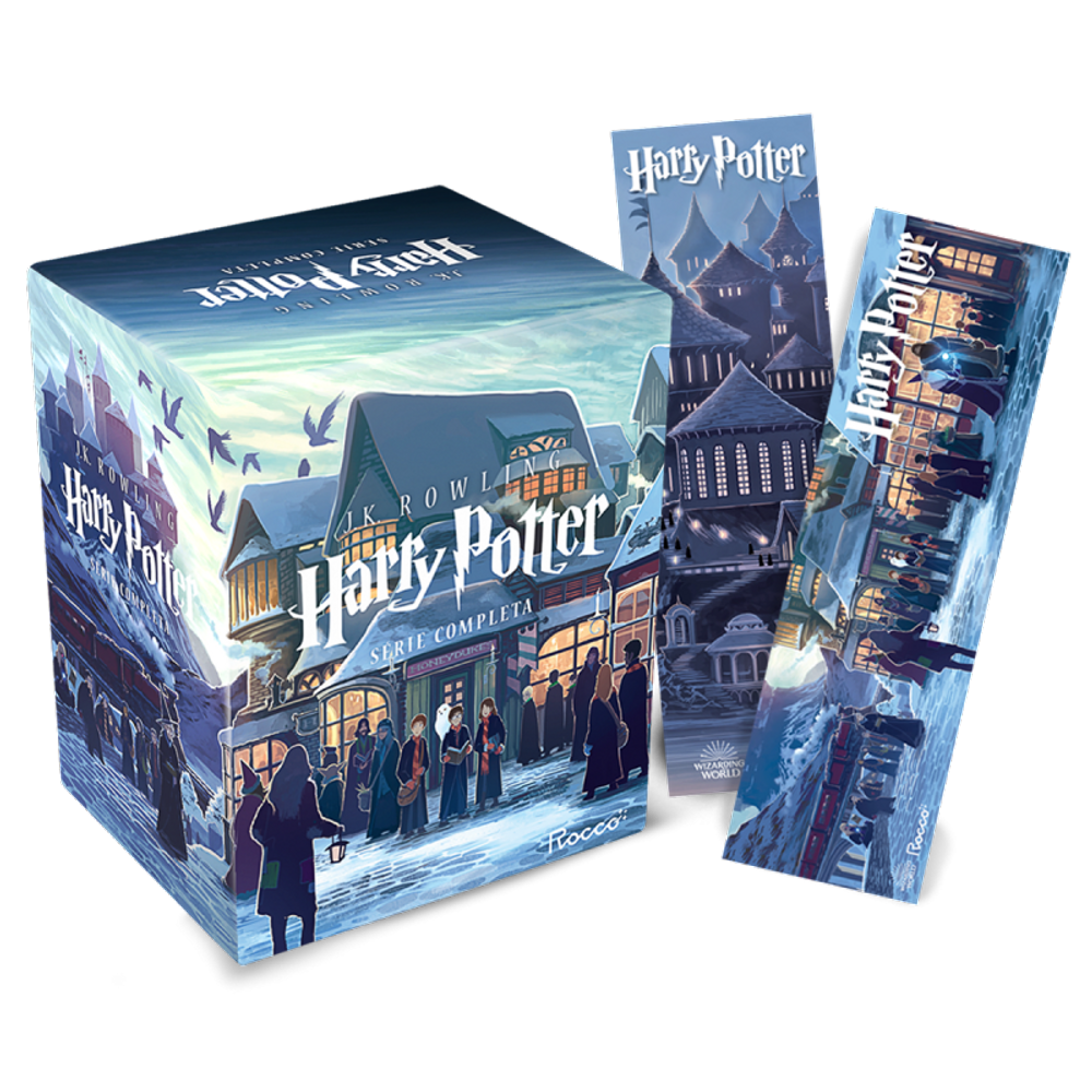 Box azul Harry Potter - 7 volumes: com 02 marcadores