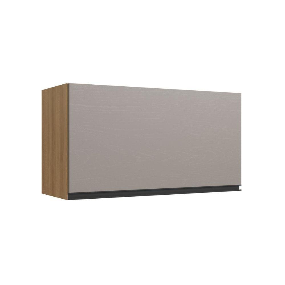 Armário Aéreo de Cozinha 80cm Maior 1 Porta Basculante Montana/Fumê