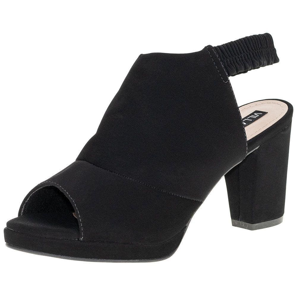 Sandália Feminina Salto Grosso Villa Rosa - 201120533