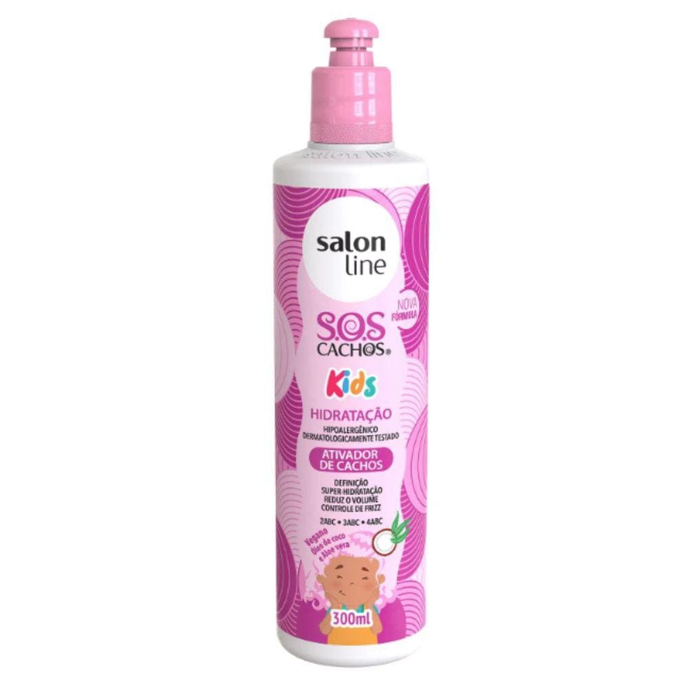 Ativador De Cachos Salon Line Sos Cachos Kids Hidratação 300Ml