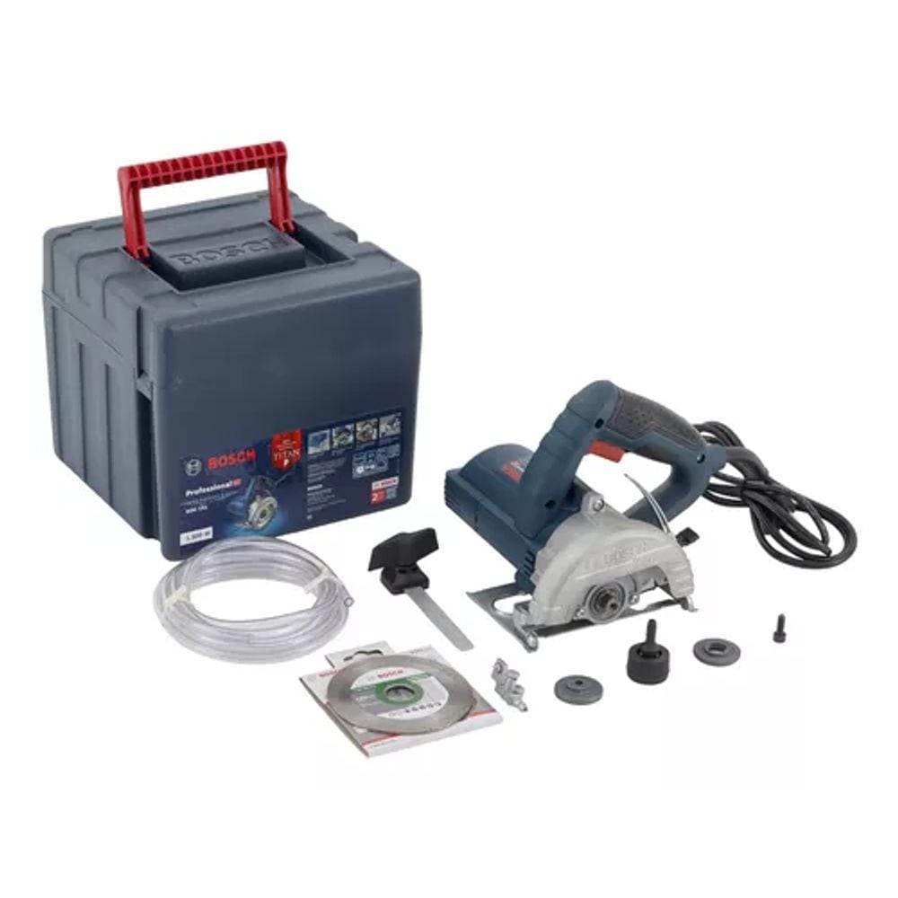 Serra Mármore 1500w Com Disco 125mm Kit Maleta 220v - Bosch