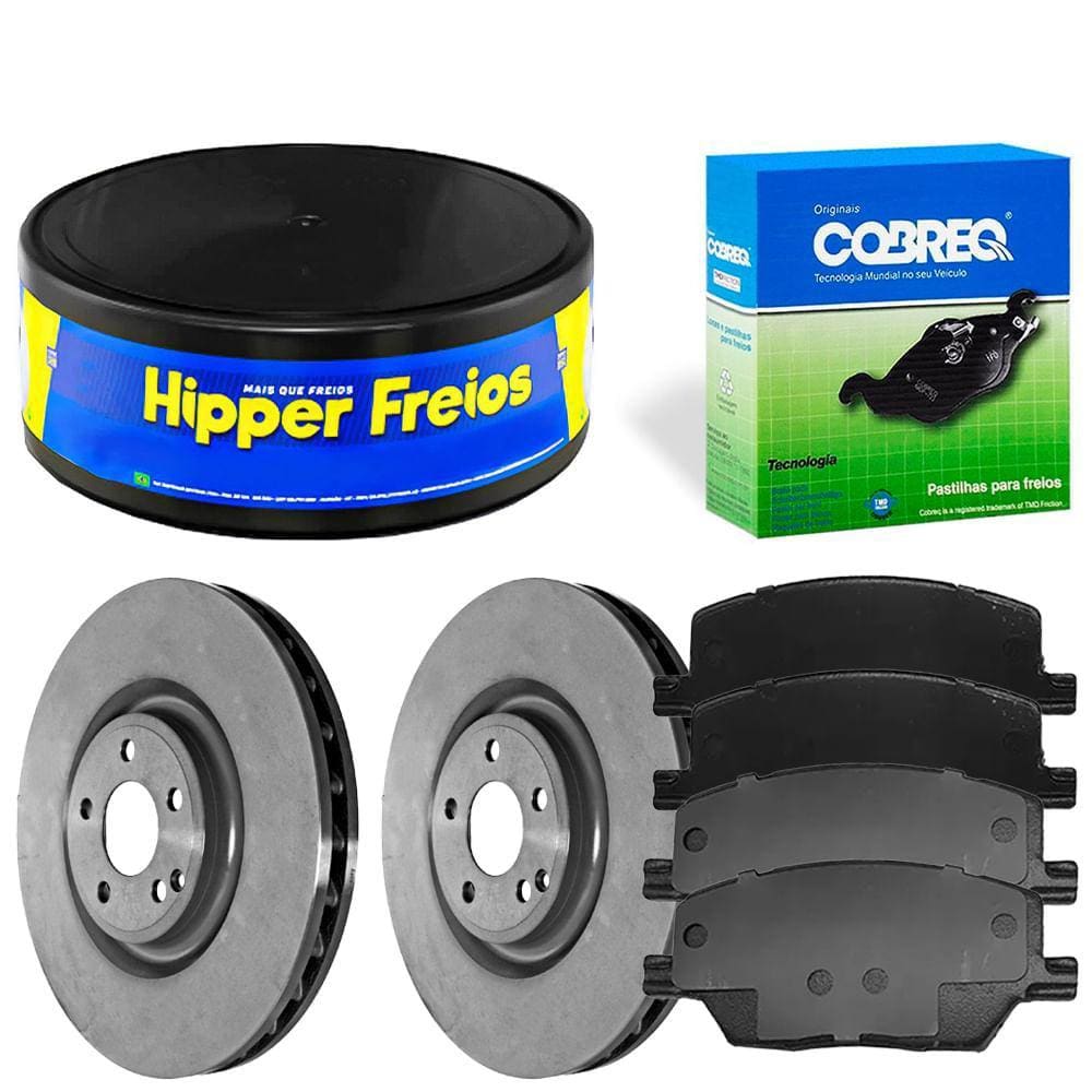 Kit Pastilha Disco Dianteiro Ventilado Renegade 2015 a 2023