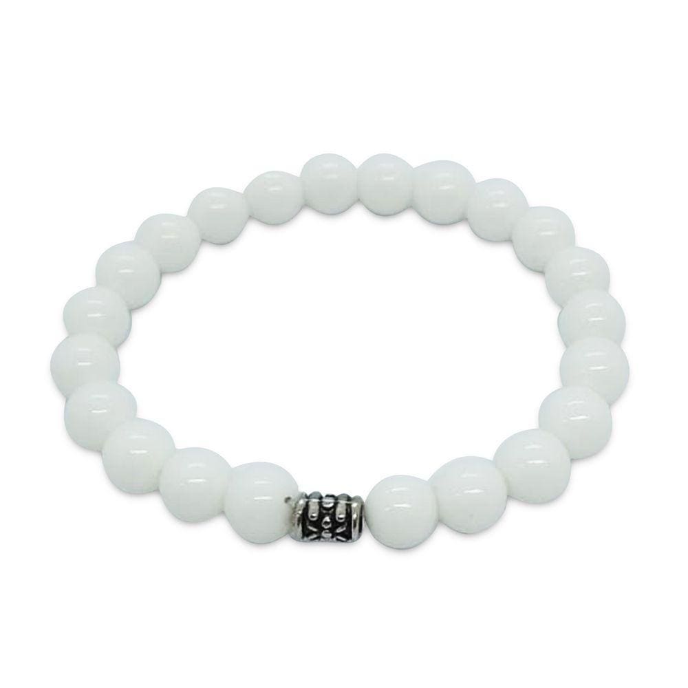 Pulseira  de Pedras Naturais Quartzo Branco