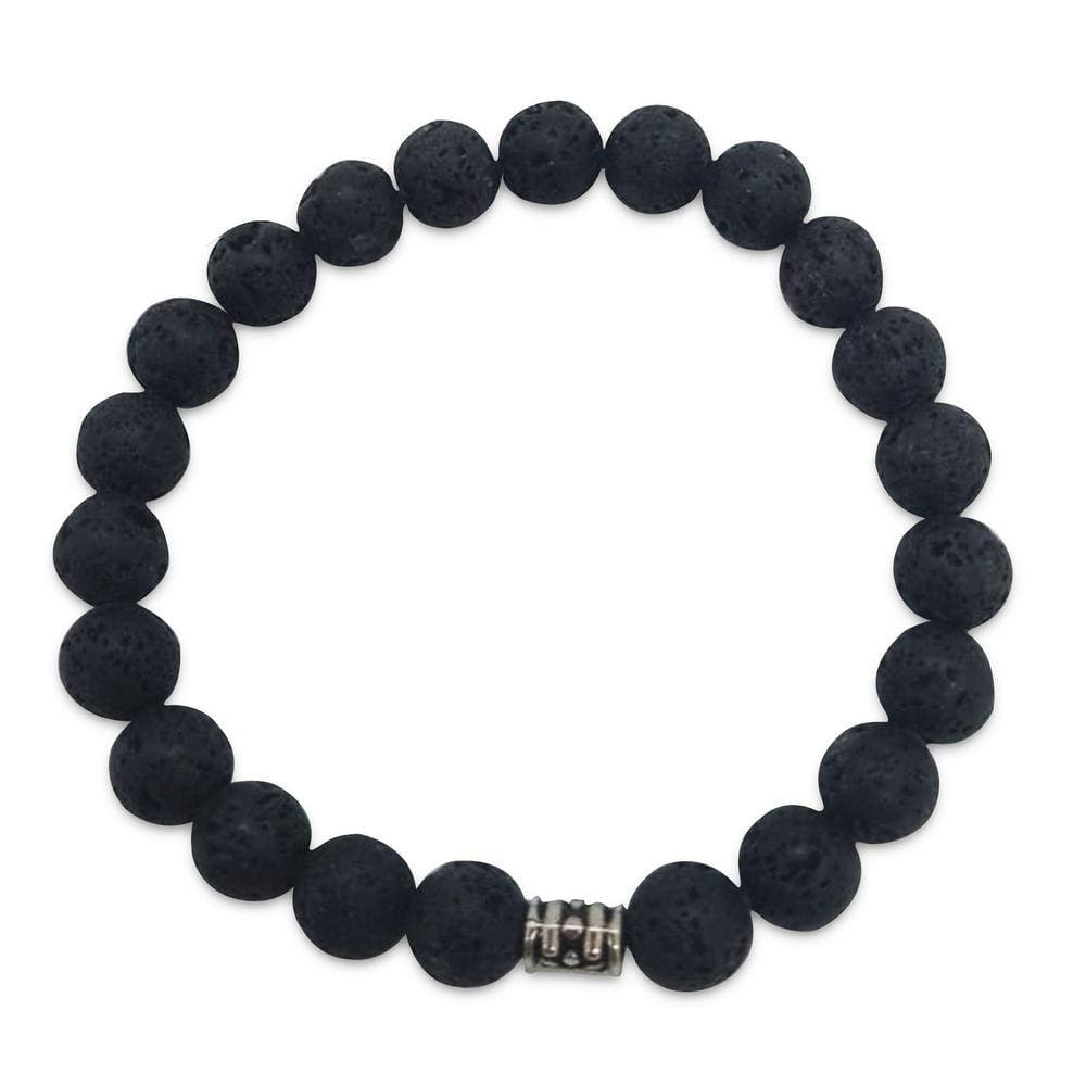 Pulseira  de Pedras Naturais Pedra Vulcão