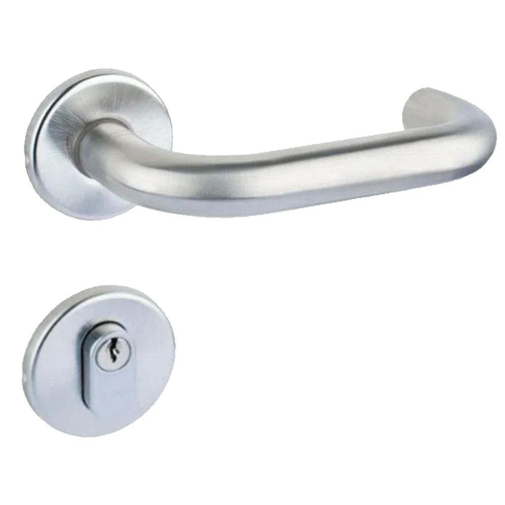 Fechadura Externa 517 St2 55Mm Inox Polido Lafonte