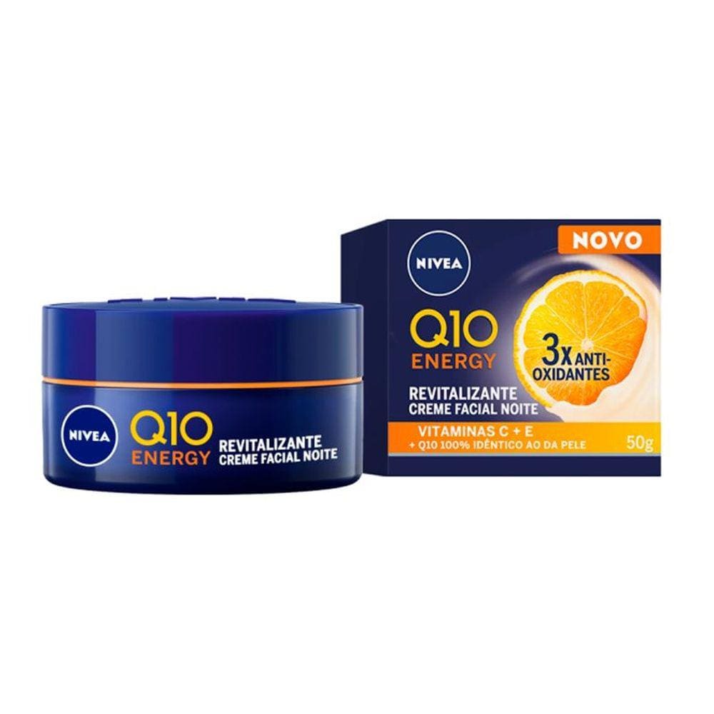 Creme Nivea Facial Antissinais Q10 Energy Vit.C+E Noturno 40g