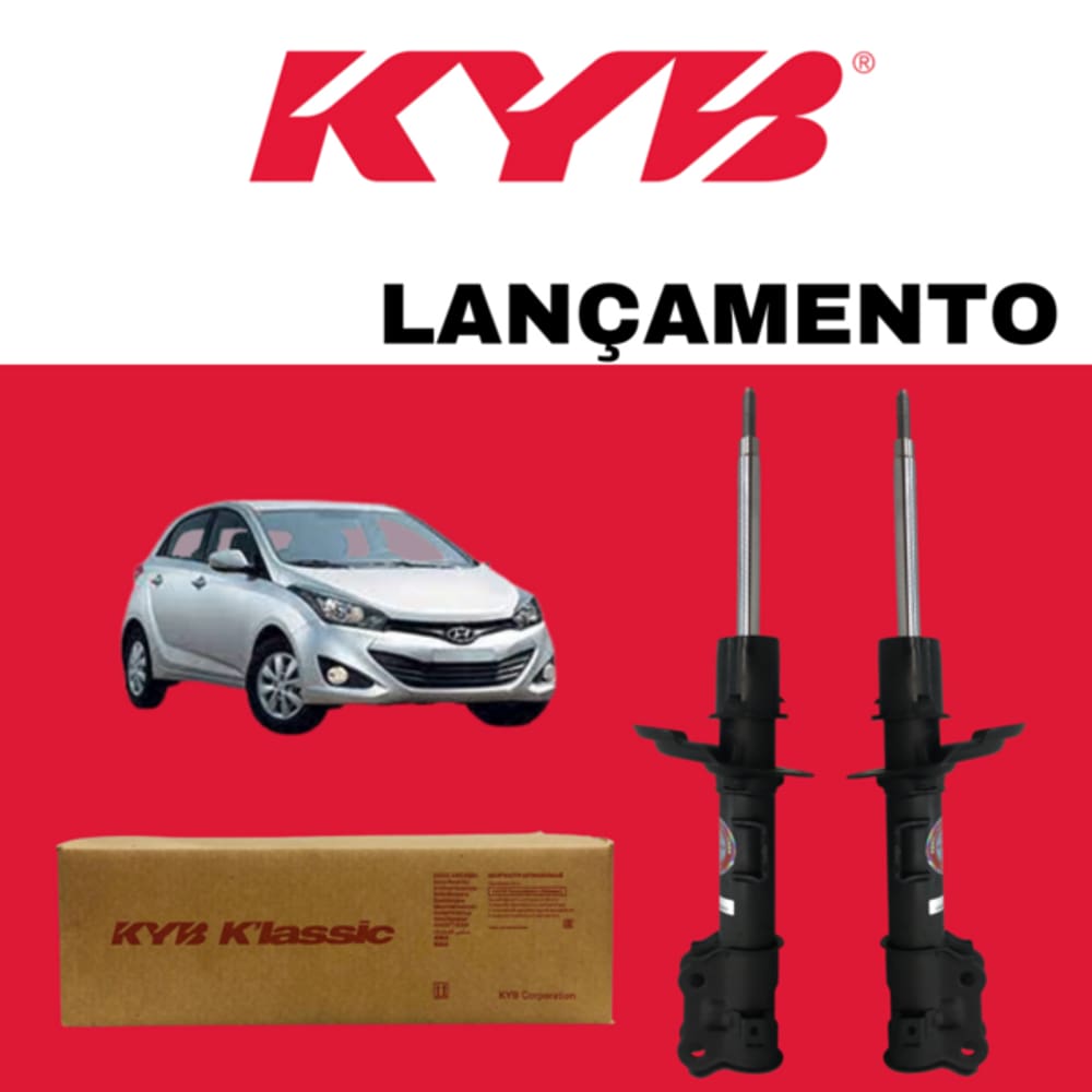 2 Amortecedores Dianteiros Kayaba Lançamento Linha Klassic Hb20 2015