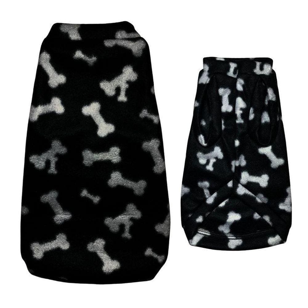 Roupa Para Cães - Suéter Para O Inverno Preto Eg