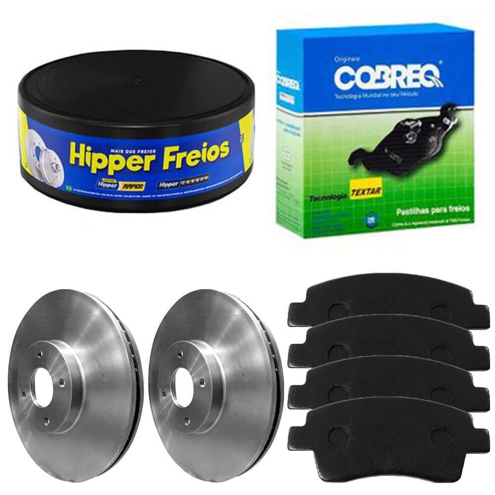 Kit Pastilha Disco Dianteiro Ventilado Yaris 2018 a 2021 Co