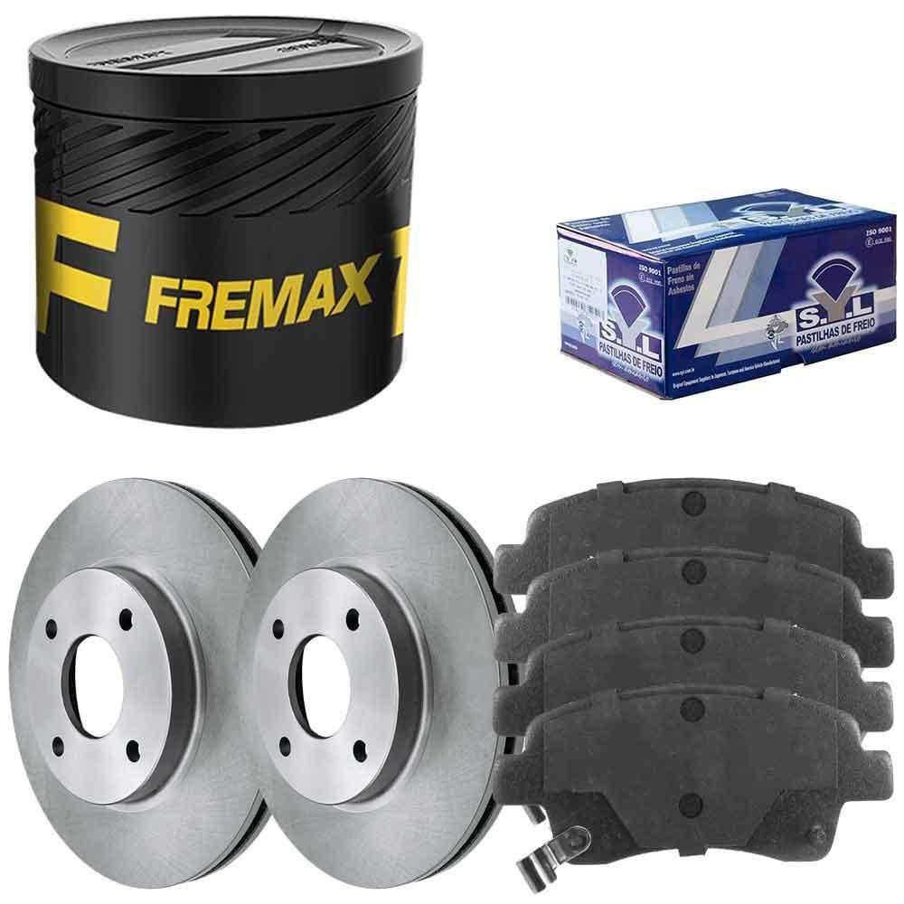 Kit Pastilha Disco Dianteiro Ventilado Yaris 2018 a 2021 Syl