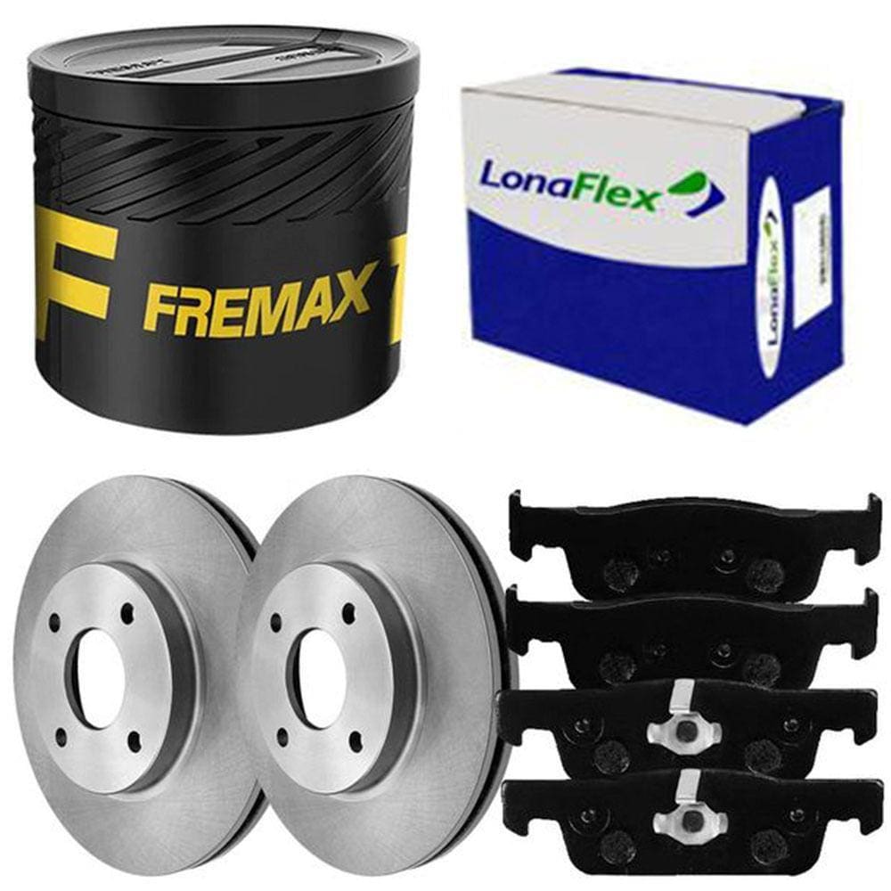 Kit Pastilha Disco Diant Ventilado Sandero 1.0 1.6 14 a 20