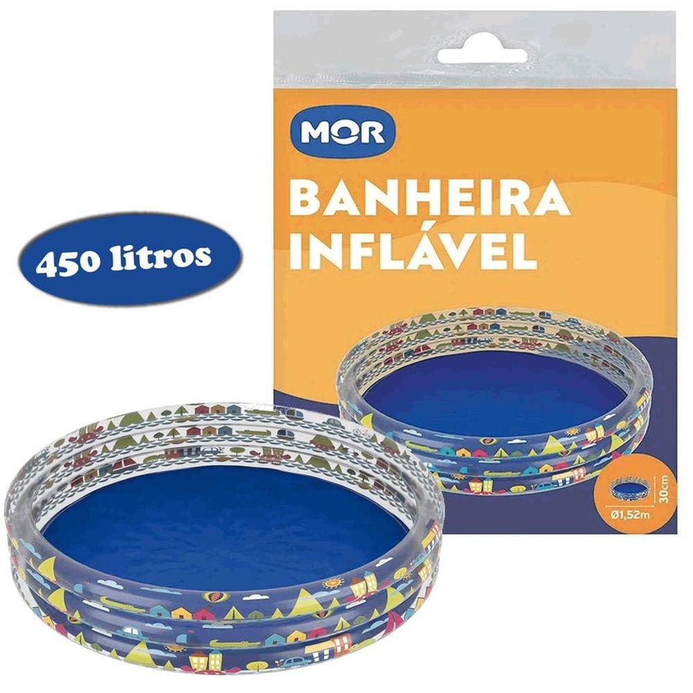 Banheira Inflável De 450 Litros Desenho De Peixinho Mor